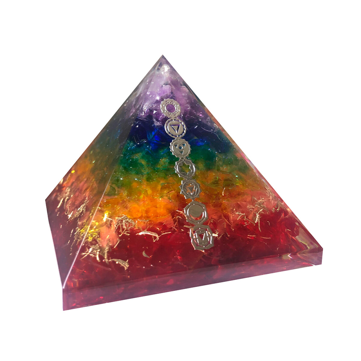 Pirámide De Orgonita - 7 Chakras 