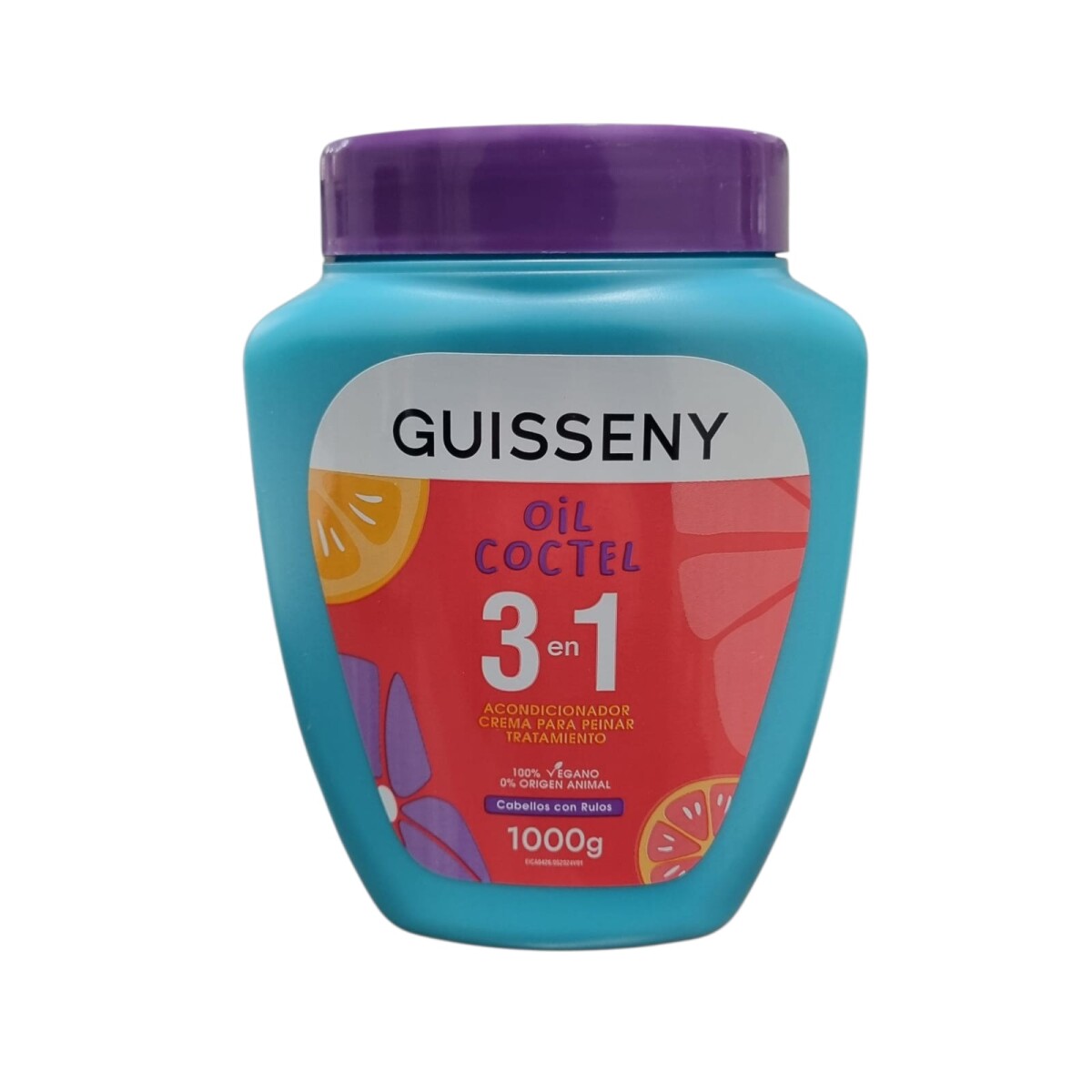 Crema tratamiento 3 en 1 cabellos con rulos Guisseny 1kg 
