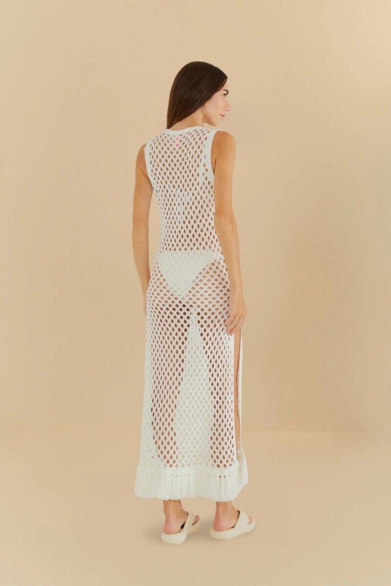 VESTIDO CROCHET Blanco