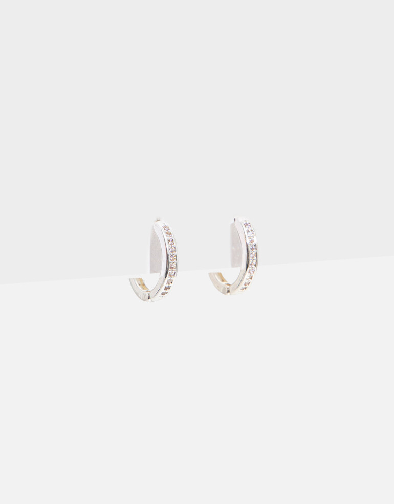 Bijouterie Set Strass Set De Bijouterie Delicates - Plateado Rodio