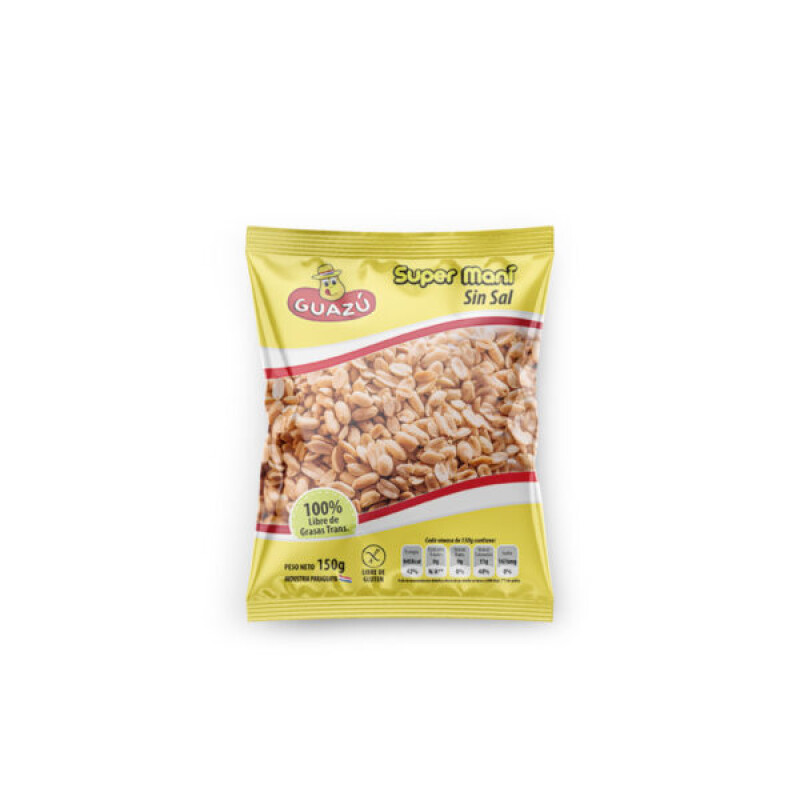 Guazú Mani Sin Sal 150 g Guazú Mani Sin Sal 150 g