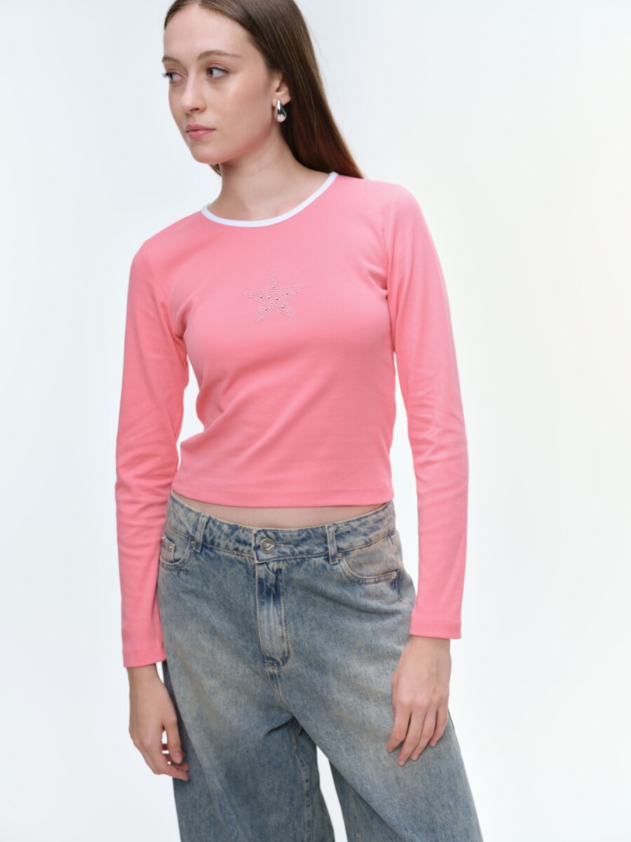 Remera Estrella - Rosado 