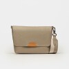 Morral Nina en cuero graneado Taupe Niquel