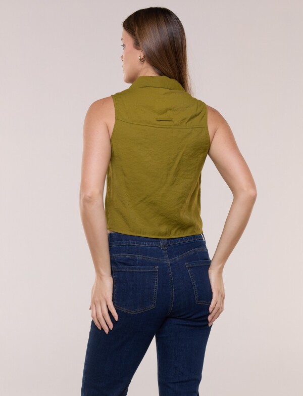 Camisa Crop OLIVA