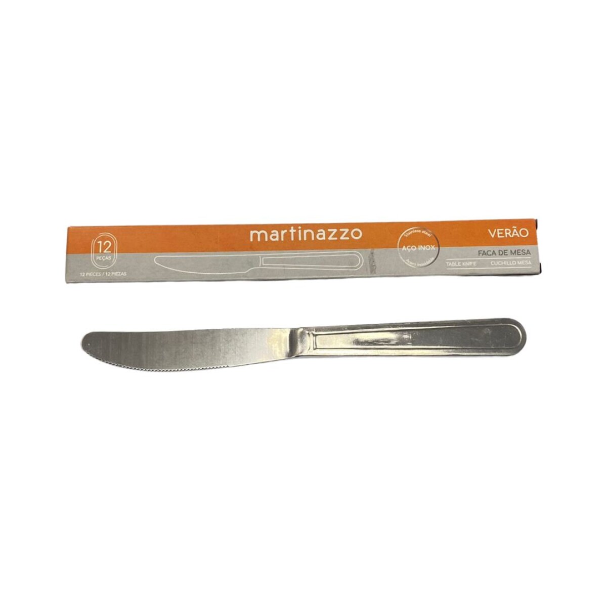 12 Cuchillos de mesa Acero Inoxidable Verao 51234 