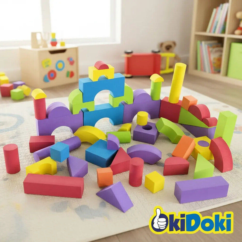 Set de bloques de goma eva multicolor 50 pcs Set de bloques de goma eva multicolor 50 pcs