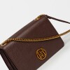 Bandolera Lola En Efecto Cuero Graneado Marron