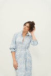 CAMISERO BRENDA MAXI BOTANICAL BLUR BLUE CAMISERO BRENDA MAXI BOTANICAL BLUR BLUE