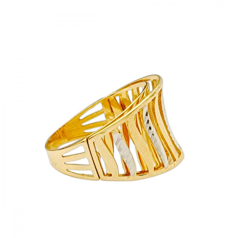 Anillo Hilos Facetados -Oro bajo-Sin piedra-AN8232 sinpiedra