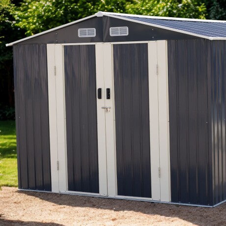 Caseta Galpon Jardin Lumax fife Gris Oscuro 202x255x377 Caseta Galpon Jardin Lumax fife Gris Oscuro 202x255x377