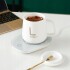 Taza De Café Té Eléctrica Usb 55 Grados Caja Obsequio Variante Color Blanco