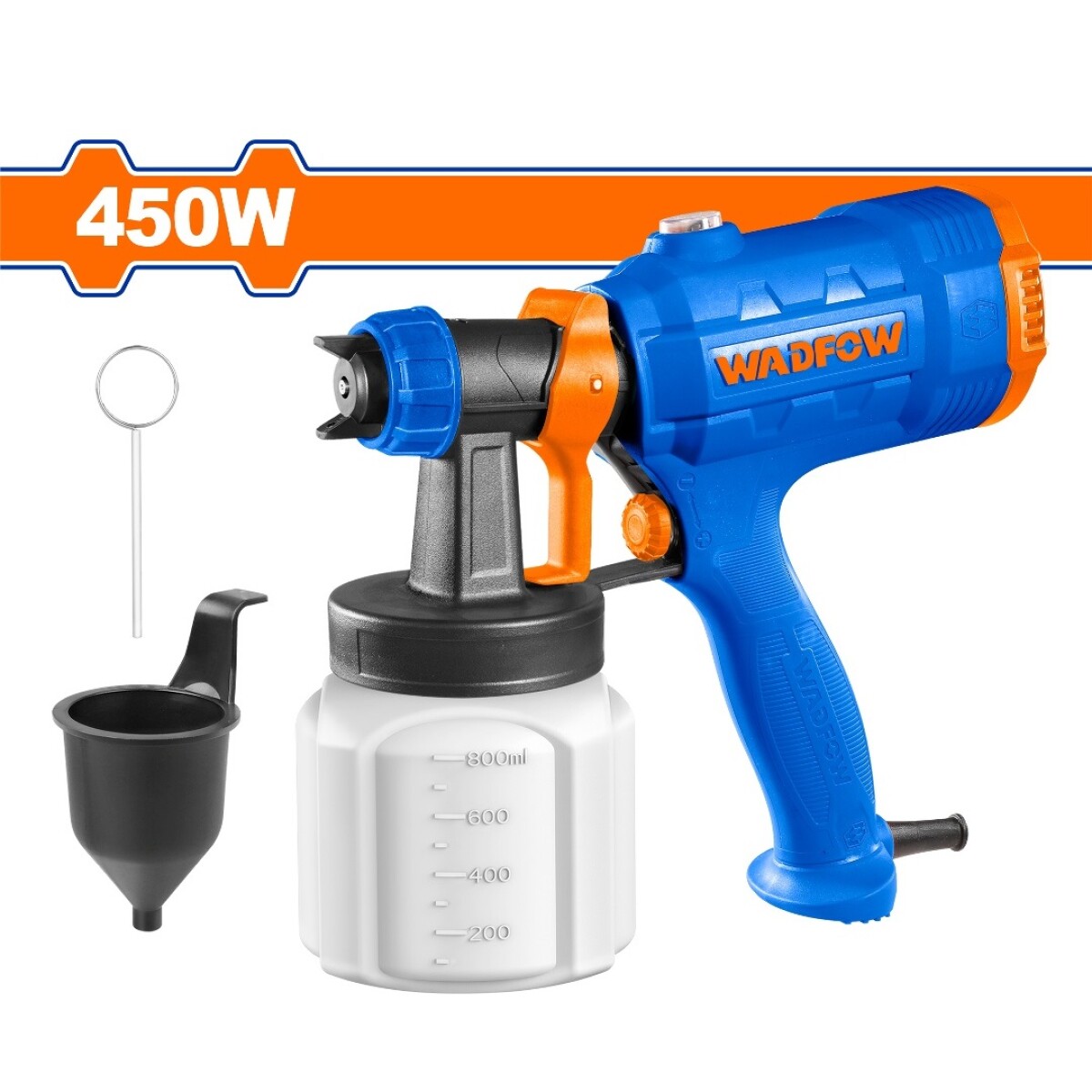 Equipo Pistola De Pintar Wadfow WEG1A01 450W 800Ml Ub 