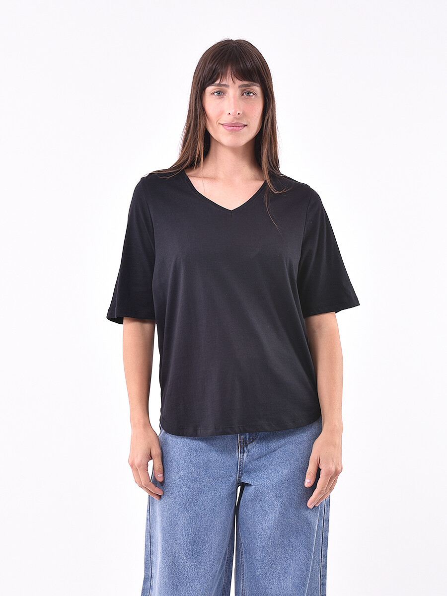 REMERA JASPA - NEGRO 
