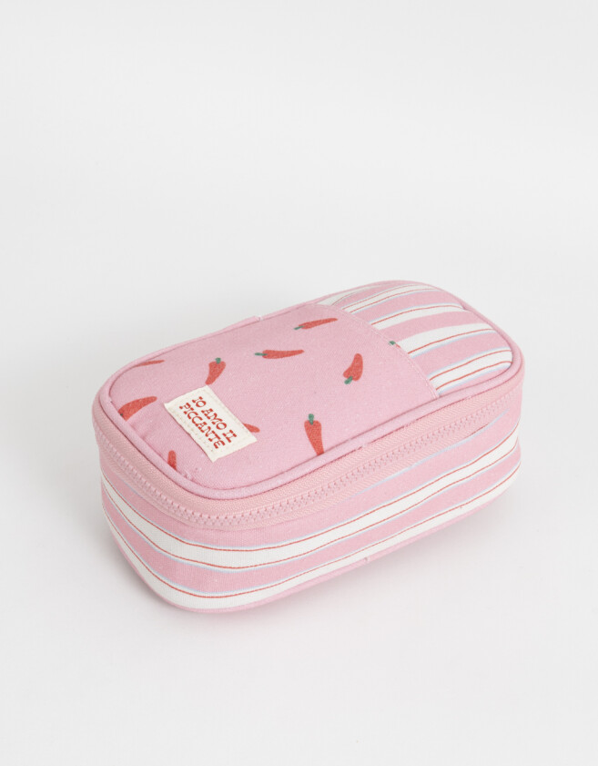 Cartucheras Con compartimentos Cartuchera Estampada - Rosa Claro