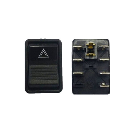 LLAVE BOTON TABLERO MERCEDES BENZ TECLA ALERTA BALIZA 7 TERM 12V MARILIA LLAVE BOTON TABLERO MERCEDES BENZ TECLA ALERTA BALIZA 7 TERM 12V MARILIA