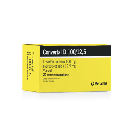 CONVERTAL D 100/12,5MG 20COM CONVERTAL D 100/12,5MG 20COM