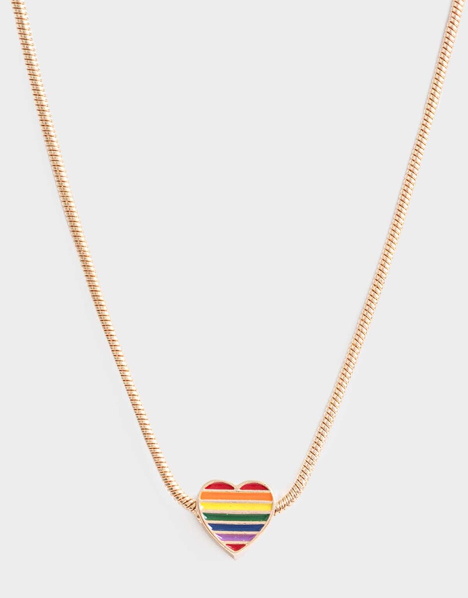 Cadena Corta con Dije Pride - Dorado 
