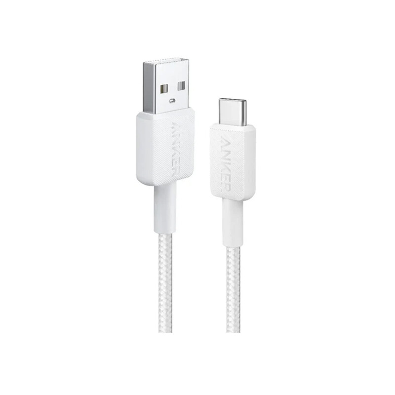 Cable de datos Anker USB a USB-C 1m White Cable de datos Anker USB a USB-C 1m White