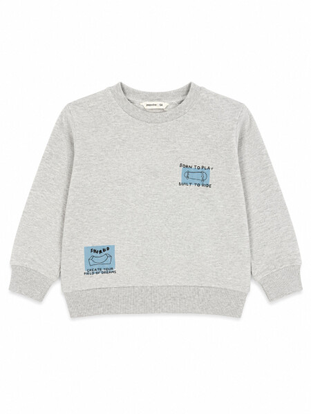 BUZO HARRY FADE GRIS MELANGE M