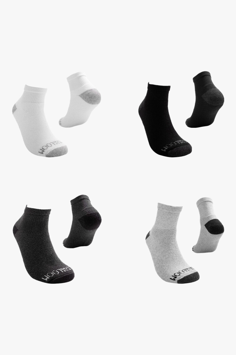 Pack x5 Medias afelpadas caña corta para niños MULTICOLOR