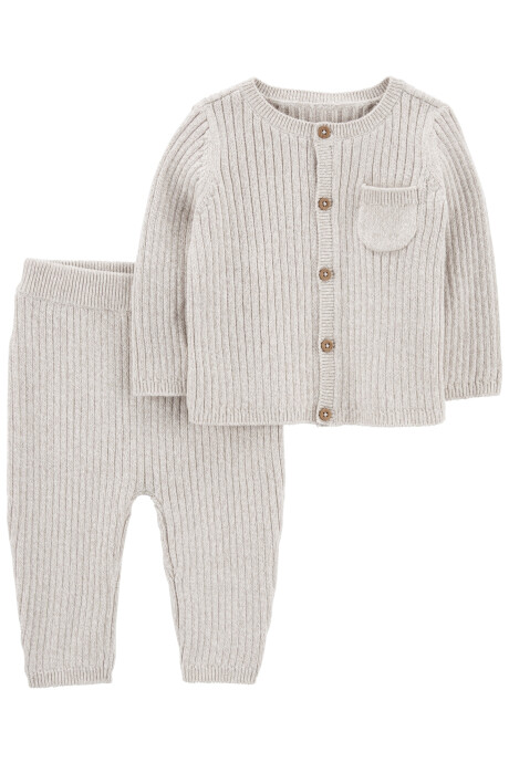 Set dos piezas de algodón, pantalón y saco Set dos piezas de algodón, pantalón y saco