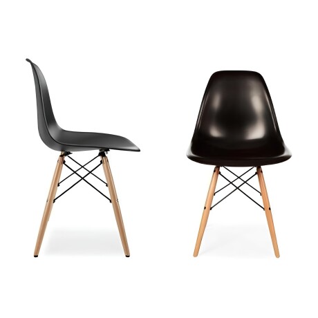 Juego de comedor Con Mesa Circular de 120cm + 2 Sillas Eames Blanco