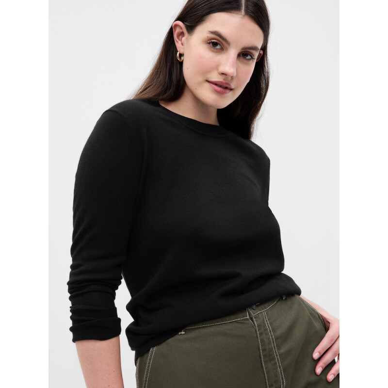 OC MERINO PULLOVER BLACK