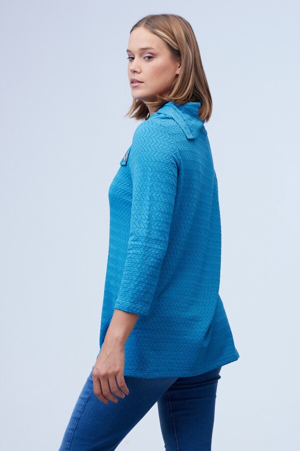 Blusa Cuello Volcado PETROLEO