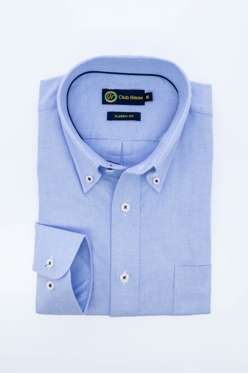 Camisa Oxford - Celeste 
