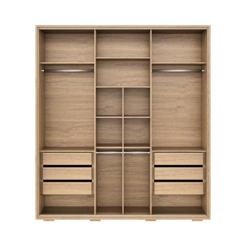 Ropero puertas corredizas con Espejo 2.1 Beige