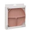 Plato con divisiones y ventosa Kikkaboo Rosa