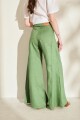 PANTALON WIDE XL LINEN SS27 Verde