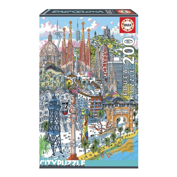 Puzzle Rompecabeza Educa Citypuzzle Barcelona 200 Piezas Puzzle Rompecabeza Educa Citypuzzle Barcelona 200 Piezas