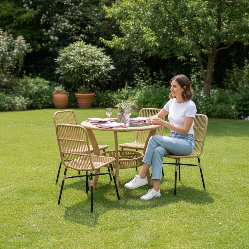 JGO COMEDOR JARDIN JAMAICA 5PCS Unica