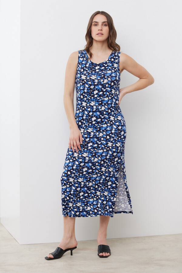 Vestido Flower AZUL/MULTI