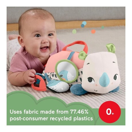Peluche Fisher Price JFW59 Rinoceronte Estímulos y Juego 001