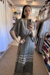 Vestido Manu de seda Tonos grises