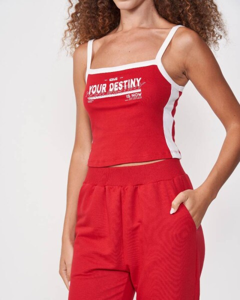 MUSCULOSA ROJA ESTAMPADO