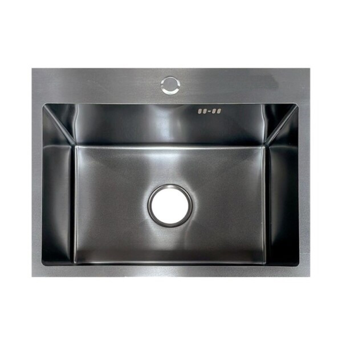 PILETA SIMPLE DE SOBREPONER 55 X 45 X 22 + ACCESORIOS - NEGRA 