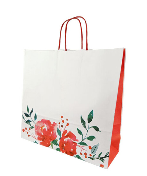 BOLSA FANTASIA LUNA 32X10X30 cm FLORES ACUARELAS