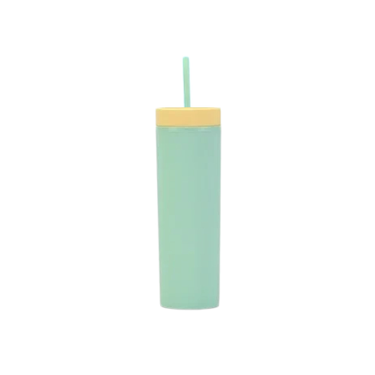 Vaso con sorbito bicolor - Verde 