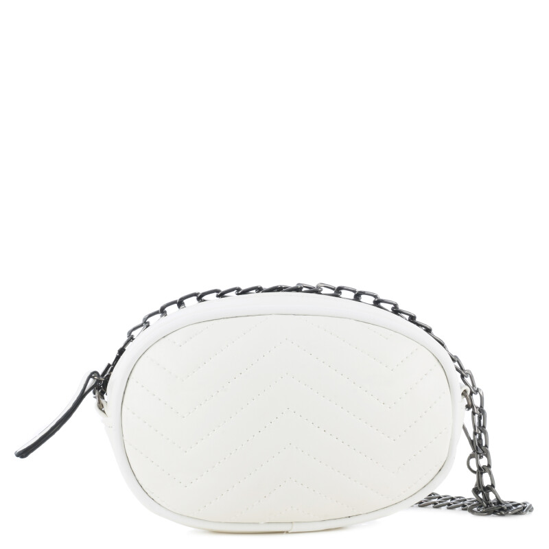 Riñonera Miss Carol / Cartera capitoneada LILI Blanco