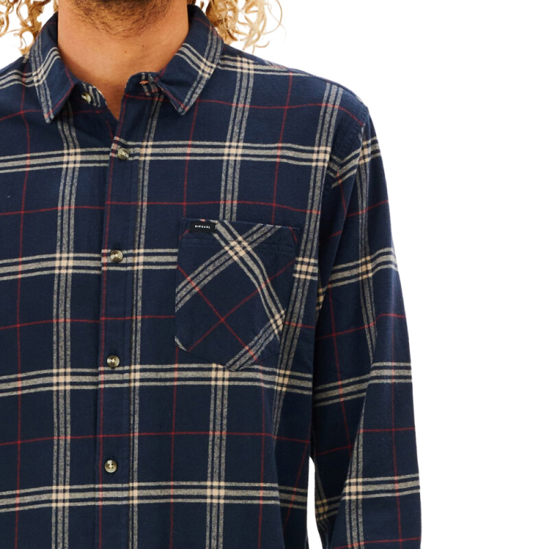 Camisa Rip Curl Checked In Flannel - Naval Camisa Rip Curl Checked In Flannel - Naval