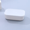 Contenedor Organizador Ovalado Con Tapa - Blanco - S Contenedor Organizador Ovalado Con Tapa - Blanco - S