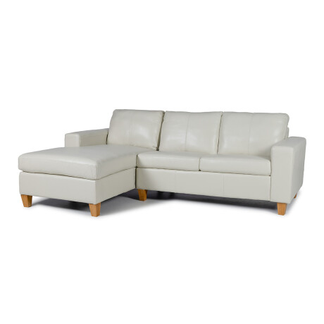 Rinconera Royale - Cuero Básico - Chaise Izquierdo 509 (Off White)