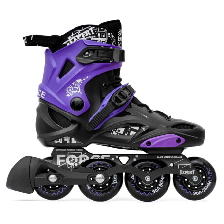 Rollers Profesionales Base Aluminio Abec11 Silicona Violeta