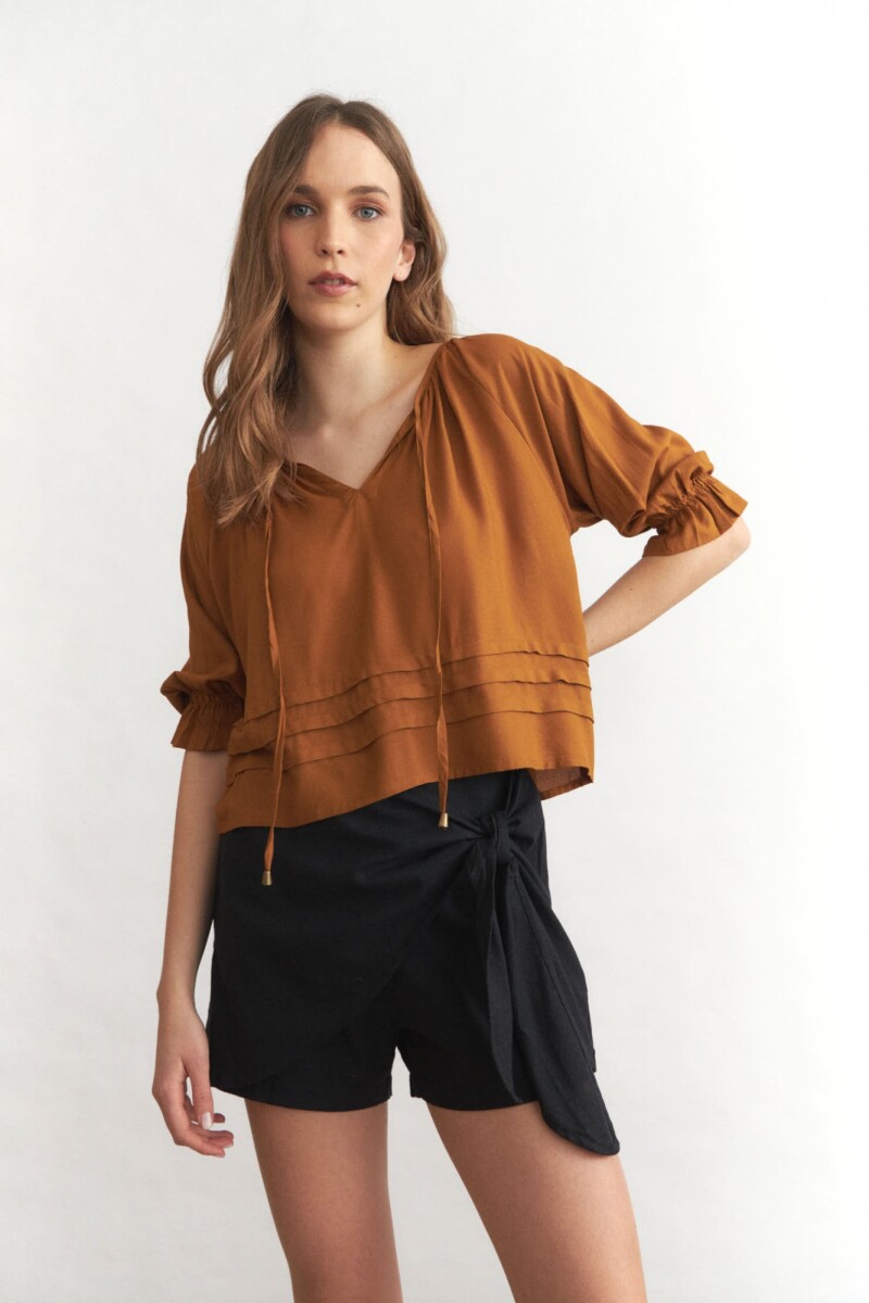 Blusa Charlotte Marrón