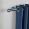 Barrote cortina de metal 2 m + 2 Soportes PLATEADO OSCURO