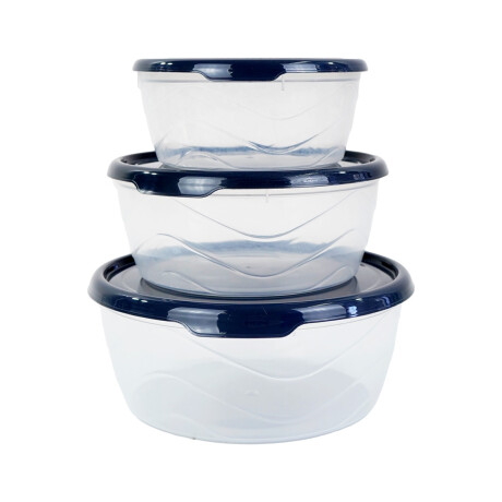 Recipiente x3 con tapa Recipiente x3 con tapa