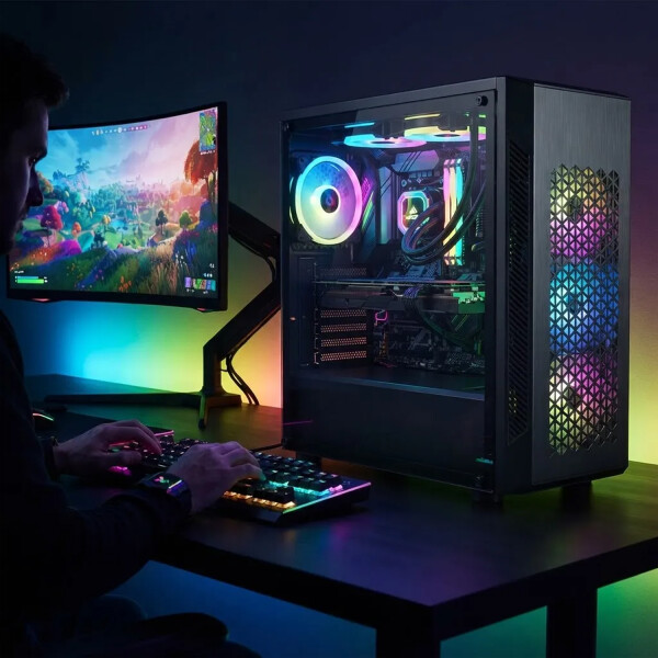 Gabinete Gamer Perseo Boro Rgb Micro Atx GABINETE GAMING PERSEO BORO RGB C/FAN